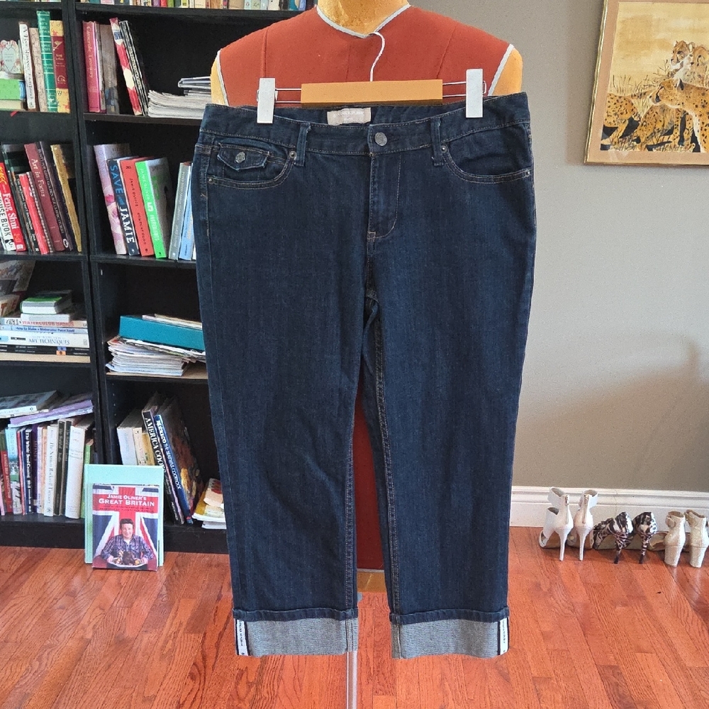 Banana Republic Dark Blue Cropped Capris